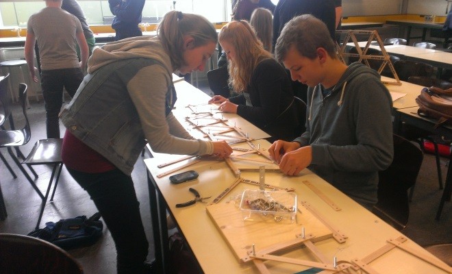 Constructie-lessen voor VWO-4 leerlingen RSG Tromp Meesters te Steenwijk