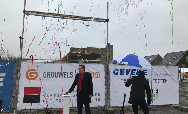 Feestelijke start bouw 36 appartementen Siersteenlaan Groningen!
