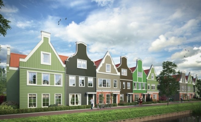 Eerste passief bouwblok 10 woningen De Eilanden te Zaandam gelegd!